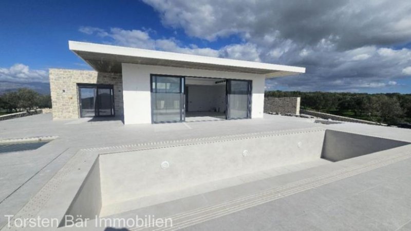 Pitsidia Kreta, Pitsidia: Im Bau befindliche ebenerdige Luxusvilla mit Panoramablick Haus kaufen